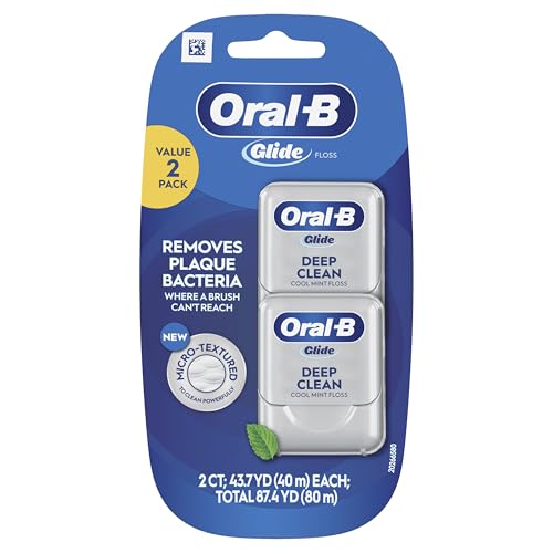 Oral-B Glide Pro-Health Deep Clean Zahnseide, kühles Mint, 40 m, 2 Stück von Oral-B