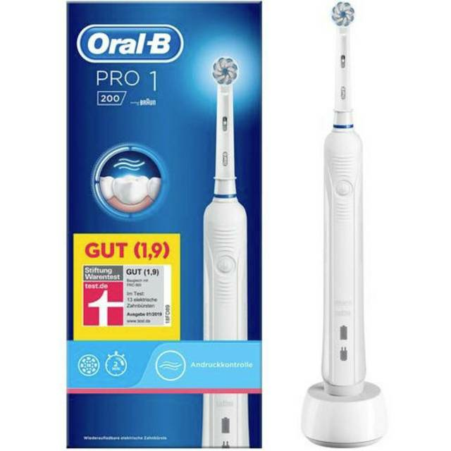 Oral B Pro 1 200 Elektrische Zahnbürste Rotierend Oszilierend Pulsieren Timer B-Ware Oral B Pro 1 200 Elektrische Zahnbürste Rotierend Oszilierend Pulsieren Timer B-Ware von Oral-B