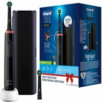 Oral-B Pro 3 3500 Black Edition mit Reis Elektrische Zahnbürste, schwarz von Oral-B