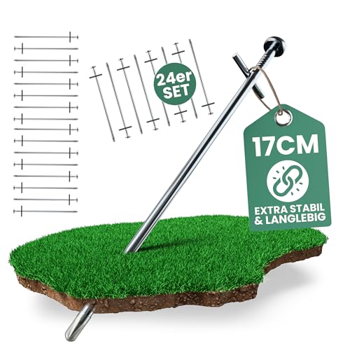 Oramics T-Zeltheringe 17 cm Metall – Extra stabile & rostfreie Heringe in T-Form für Zelte, Pavillons, Planen & Sonnensegel – witterungsbeständig & langlebig – 24 Set Oramics T-Zeltheringe 17 cm Metall – Extra stabile & rostfreie Heringe in T-Form für Zelte, Pavillons, Planen & Sonnensegel – witterungsbeständig & langlebig – 24 Set von Oramics