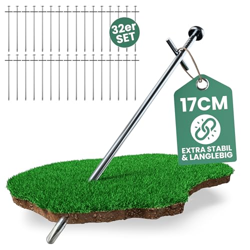 Oramics T-Zeltheringe 17 cm Metall – Extra stabile & rostfreie Heringe in T-Form für Zelte, Pavillons, Planen & Sonnensegel – witterungsbeständig & langlebig – 32 Set Oramics T-Zeltheringe 17 cm Metall – Extra stabile & rostfreie Heringe in T-Form für Zelte, Pavillons, Planen & Sonnensegel – witterungsbeständig & langlebig – 32 Set von Oramics