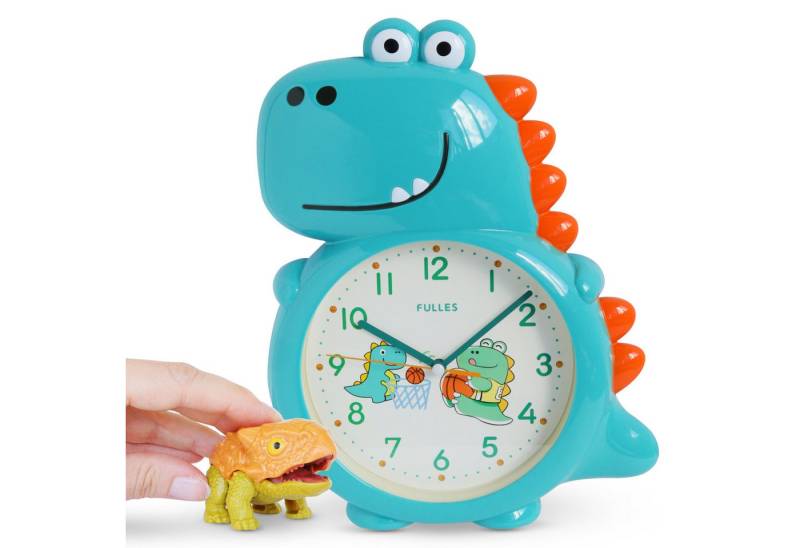 Oramics Wanduhr Kinderwanduhr ohne Ticken Kinderuhr Kinderzimmer Uhr Quarz 3D (3D-Design farbenfrohe Kinder-Wanduhr mechanisch analog sehr leise) von Oramics