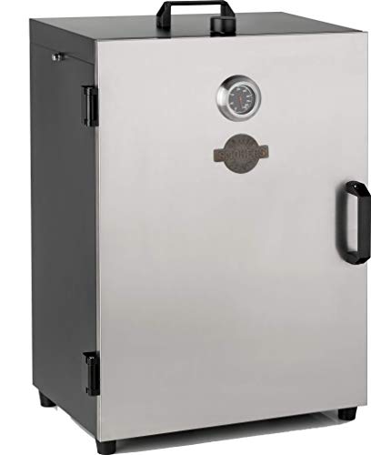 Orange County Smoker OCS 60360003 Räucherofen Räucherschrank Grill 3 Räucherroste 3 Haken zum Aufhängen von Räucherware 1600 Watt Elektrisch Ohne Flamme Ideal für Garten und Terrasse, Rustikal von Orange County Smoker