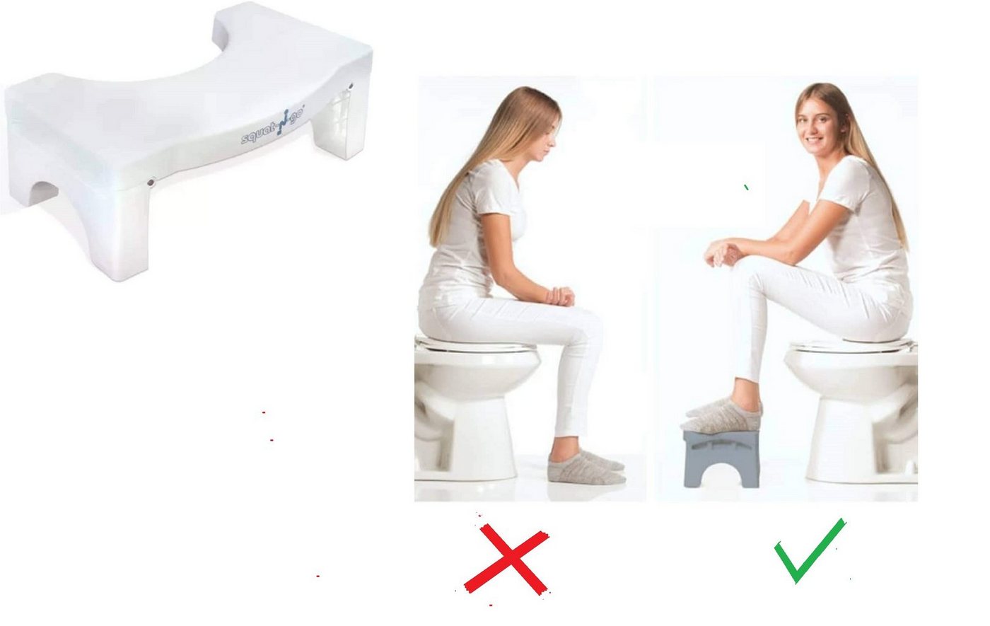 Orange-Planet Hocker Physiologischer Toilettenhocker für Erwachsene und Kinder für Gesunde von Orange-Planet