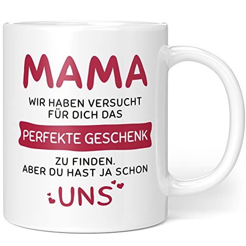 Geschenkideen Mama - Das Perfekte Geschenk Aber Du Hast Ja Uns - Geschenke für Mama - Mama Tasse - Mama Geschenk Geburtstag - Keramik von Orange9