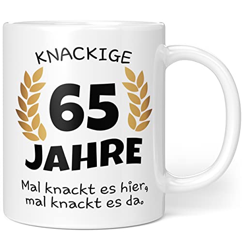 Knackige 65 Jahre Geburtstag | Geschenk zum 65. Geburtstag | Tasse mit lustigem Spruch Geschenkideen (Zum 65. Geburtstag) von Orange9