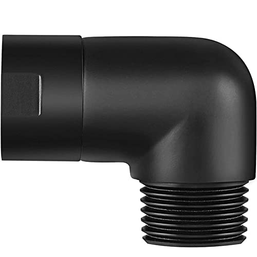 OrangeClub Handbrause Adapter 90 Degree Adapter für Duschkopf Beweglich Duscharmanschluss und Handgriff (Schwarz) von OrangeClub