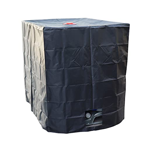 OrangeClub Wassertank Abdeckplane,IBC Behälterabdeckung 1000l IBC Tank Behälter Container UV Folie Schutzhülle Schutzplane Schutzhaube Cover, 120 x 100 x 116 cm (Stil A) von OrangeClub