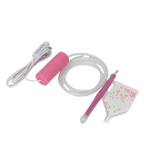 OrangeClub elektrischer Diamond Painting stifte,Diamond Painting Aesthetic Spiegel kleber Steine Stift elektrisch Set zubehör lineal Glitzer Roller versiegelung Koffer 3D stifte Pen Druck Stift von OrangeClub