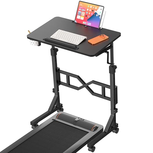 Oransail Kleiner Stehpult mit Rollen, höhenverstellbar, Laufband-Schreibtisch für Laptop, tragbarer Stehtisch für Gehunterlage, rollbarer Nachttisch von Oransail