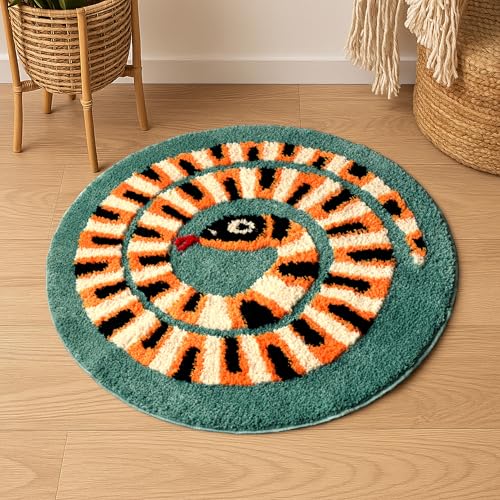 Oranvi Spiralschlangen-Teppich, 30 x 30 cm von Oranvi