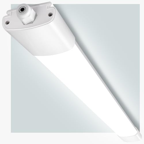 Oraymin Deckenlampe LED Feuchtraumleuchte 90CM, 30W 3300LM LED Lampen Deckenlampen, 4000K Deckenbeleuchtung, IP66 Deckenleuchte als Garagenlampe, Lampe Werkstatt, Wandleuchte Flach mit 3.2CM Bauhöhe von Oraymin