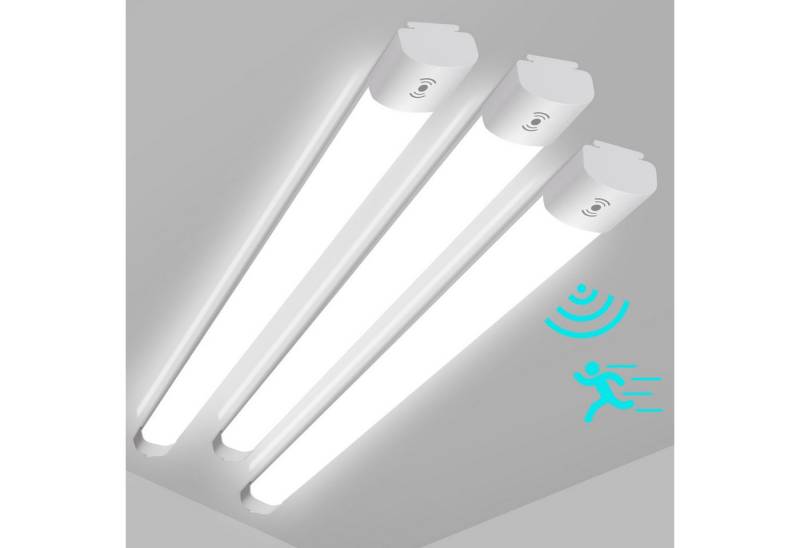 Oraymin Deckenleuchte Feuchtraumleuchte LED Keller Wannenleuchte LED Röhre Garage 30W 3PCS, IP65, LED fest integriert, Neutralweiß, für Lagerhallen, Flure, Büros, 3300lm, 30W, 4000K, IP65 von Oraymin