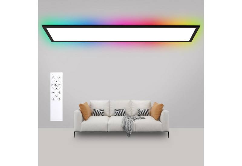 Oraymin Deckenleuchte LED Panel Dimmbar CCT+RGB Fernbedienung Ultraflach, RGB, LED fest integriert, 3000K~6500K, RGB, Ultra-Dünnes LED Panellicht RGB+CCT 30W mit Fernbedienung 3300LM von Oraymin