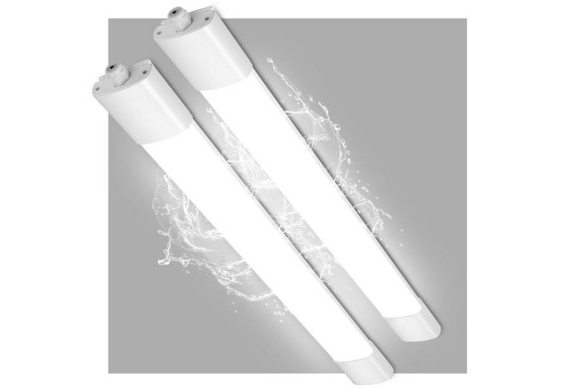 Oraymin Deckenleuchten Deckenlampe LED Küchenlampe LED Deckenleuchte 4000K Lampe Decke 2PCS, IP65, LED fest integriert, Neutralweiß, für Lagerhallen, Flure, Büros, IP65, Bad Lampen Decke von Oraymin