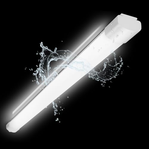 Feuchtraumleuchte Led 120CM, Deckenleuchte LED Röhre 36W, Feuchtraum Led Lampe 4000LM IP65 Wasserfest, Garagenlampe led 4000K Neutralweiß, Deckenleuchte Geeignet für Garage Balkon Arbeitsbereich von Oraymin
