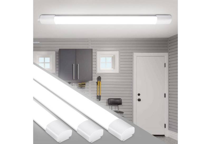 Oraymin LED Deckenleuchte Garagenlampe LED Lampe Keller Garage 36W 3PCS 120cm, 36W, LED fest integriert, Neutralweiß, für Lagerhallen, Flure, Büros, 3960lm, 36W, 4000K, IP65 von Oraymin