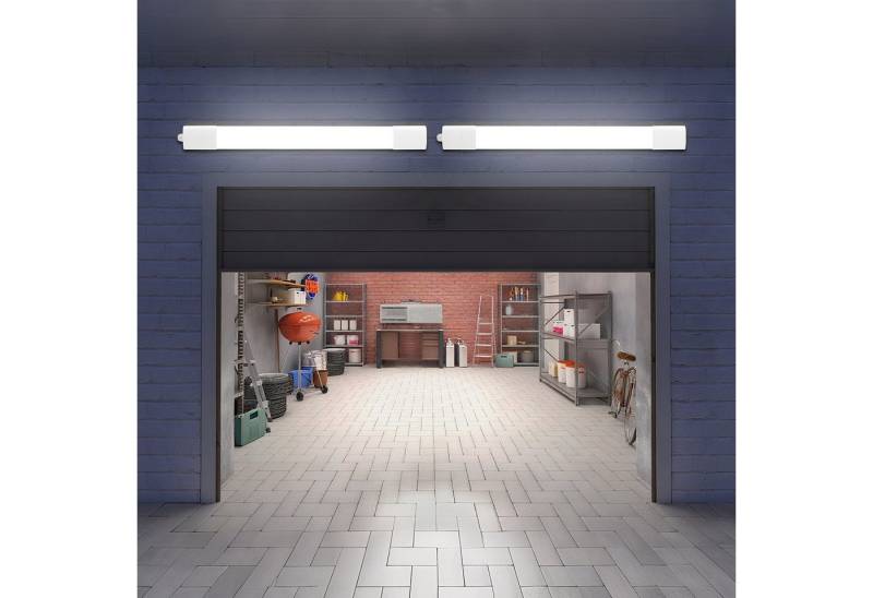 Oraymin LED Deckenleuchte IP65 Wasserdicht 2 Stück 20W 2200LM, Bis zu 10 Stück Koppelbar, 4000K, LED fest integriert, Neutralweiß, LED Deckenleuchte IP65 Wasserdicht 20W, Bis zu 10 Stück Koppelbar von Oraymin