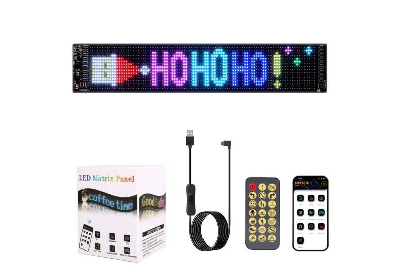 Oraymin LED Dekolicht RGB mit Bluetooth & App-Steuerung – Programmierbares Display, RGB, LED fest integriert, RGB, Helles, flexibles LED-Display mit USB-Stromversorgung, APP-Steuerung von Oraymin