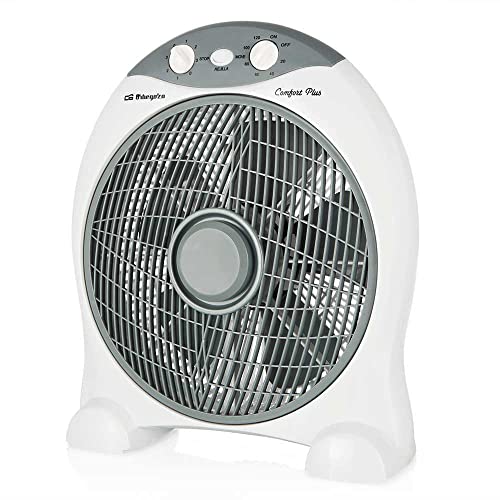 Orbegozo BF 1030 - Ventilator mit 5 Blättern, 3 Geschwindigkeiten, Timer, Umkippschutz, 45 W von Orbegozo