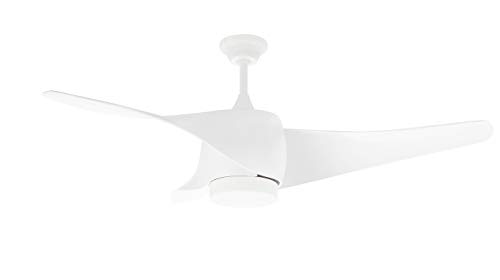 Orbegozo CP 99132 Deckenventilator mit LED-Licht, 3 Flügeln, gebogenes Design, Durchmesser 120 cm, 3 Geschwindigkeitsstufen und Belüftungssystem, 60 W Leistung von Orbegozo