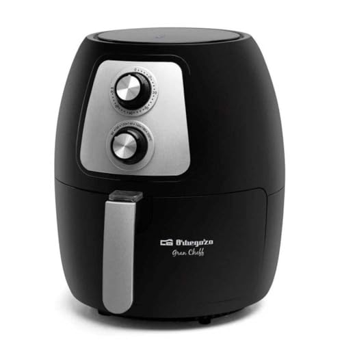 Orbegozo FDR60-Fritteuse ohne Öl,4 Liter,einstellbares Thermostat,Timer bis zu 60 Minuten,herausnehmbarer Behälter und zerlegbar,für Spülmaschine geeignet,Sicherheitssystem,frei von BPA und PFOA,1500W von Orbegozo