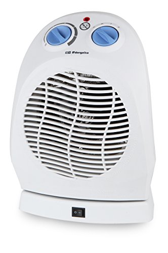 Orbegozo FH5011 Thermoventilator, vertikal, 2.000 W, 2 Einstellungen, Kaltluft, Thermostat, oszillierend, Weiß von Orbegozo