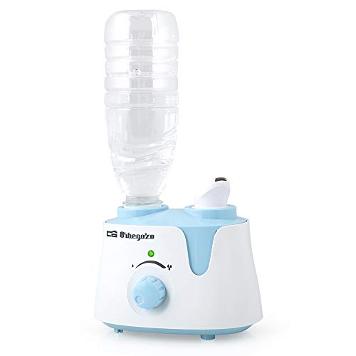 Orbegozo HU 1000 12 W Luftbefeuchter für Flasche, Aktionsbereich 20 m², verstellbarer Dampfausgang, automatische Abschaltung, leise, Kunststoff, Schwarz von Orbegozo