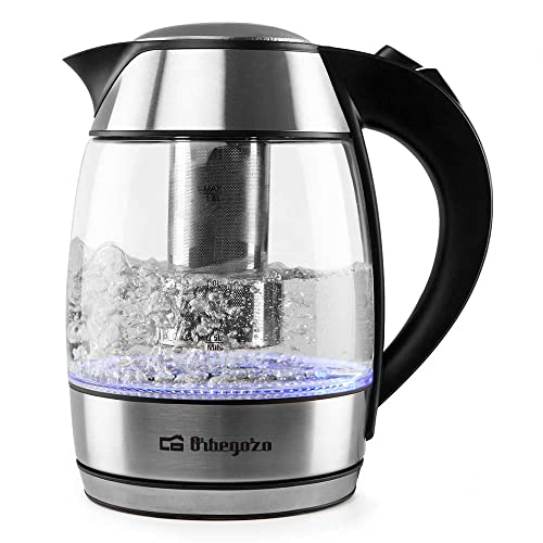 Orbegozo KT 6040 Wasserkocher mit Teesieb, abnehmbarer Glaskrug, Kalt-Touch-Griff, LED-Beleuchtung, BPA-frei, 2200 W Orbegozo KT 6040 Wasserkocher mit Teesieb, abnehmbarer Glaskrug, Kalt-Touch-Griff, LED-Beleuchtung, BPA-frei, 2200 W von Orbegozo