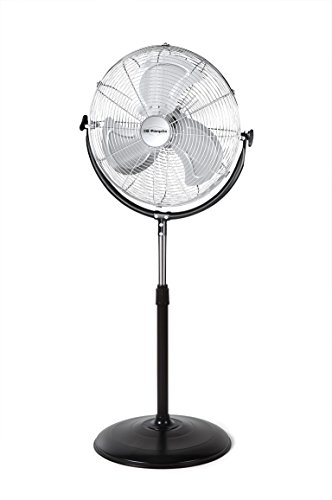 Orbegozo PWS 1846 Industrie-Standventilator, Metallflügel, 3 Lüftungsgeschwindigkeiten, Durchmesser 45 cm, Leistung 135 W von Orbegozo