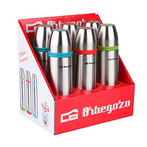 Orbegozo Set TRL 5500 – Set von 6 Thermoskanne Flüssigkeit, INOX, 3 Farben, 500 ml von Orbegozo