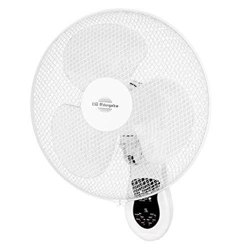 Orbegozo WF0242 - Wandventilator, Fernbedienung, 3 Stufen, mehrfach drehbares Kopfteil, Timer, 40 W, Kunststoff von Orbegozo