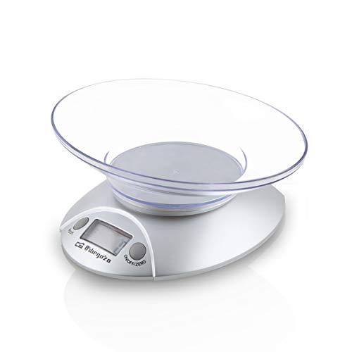 Orbegozo pc1009 – Elektronische Waage für Küche, Schüssel transparent, max. 3 kg, silber von Orbegozo