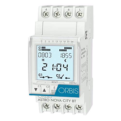 ASTRO NOVA CITY BLUETOOTH 230V, 2 C.CONMUTADOS 16(10) A PROGRAMACION POR CIUDADES von Orbis