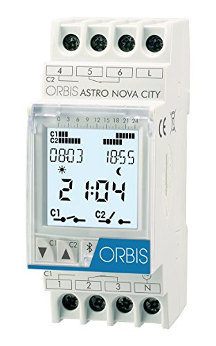 ORBIS Zeitschalttechnik ASTRO NOVA CITY 230V Hutschienen-Zeitschaltuhr digital 230 V/AC von Orbis