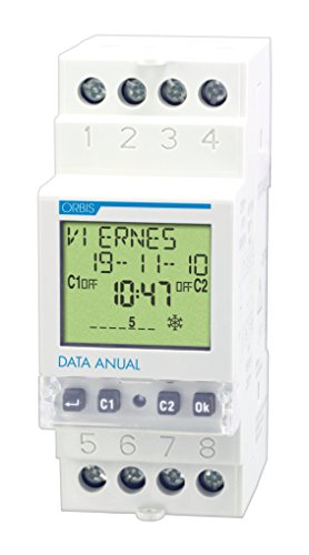 Orbis OB176100 Data Anual 230 Volt Digitale Verteilerschaltuhr von Orbis