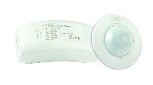 Orbis OB134512 Dicromat Plus CR 230 Volt Deckeneinbau-Bewegungsmelder für Innenbereich von Orbis