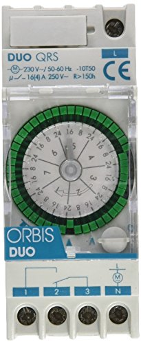 Orbis OB293032 Duo QRS 230 Volt Analoge Verteilerschaltuhr von Orbis