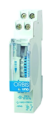 UNO D 230 V. INTERRUPTOR HORARIO ANALOGICO 1 MODULO SIN RESERVA DIARIO INTERRUPTOR 16(4) A UNO D 230 V. INTERRUPTOR HORARIO ANALOGICO 1 MODULO SIN RESERVA DIARIO INTERRUPTOR 16(4) A von Orbis