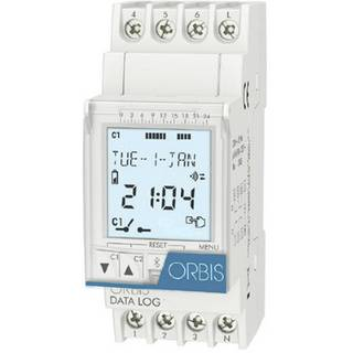 Orbis Zeitschalttechnik Data Log 230 V Hutschienen Zeitschaltuhr Digital 250 V/Ac B-Ware von Orbis