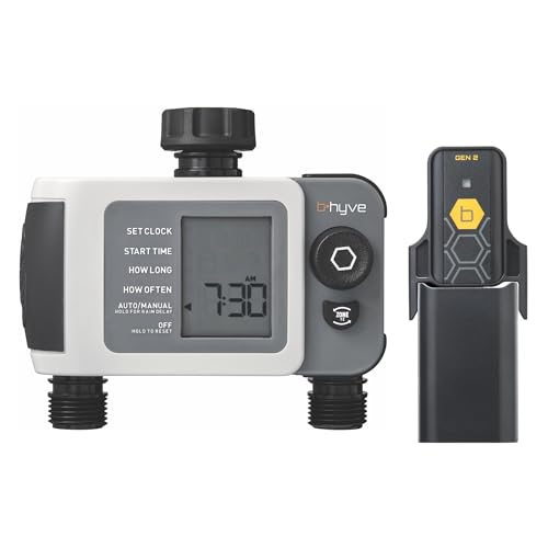 Orbit B-hyve XD 24637 Smart Schlauchbewässerungs-Timer mit WLAN-Hub, Grau von Orbit