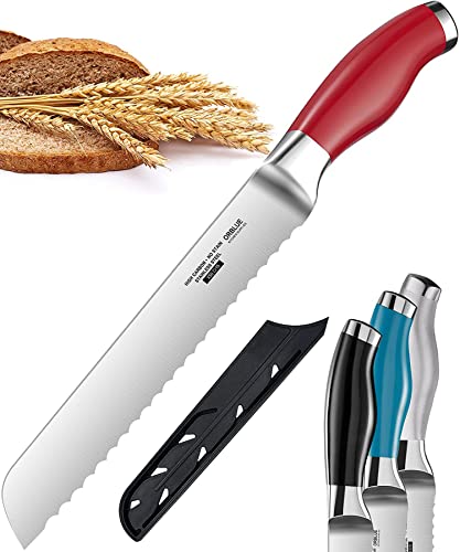 ORBLUE Brotmesser mit Wellenschliff, Ultrascharfes Edelstahl Küchenmesser, Professionelle Qualität, Ideal zum mühelosen Schneiden von dicken Broten, Bagels, Kuchen - Solingen Messer von Orblue