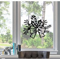 Fensterdecal Weihnachten | Einfach Aufzutragen Holly Zauberhafte Sticker Aufkleber Weihnachtsaufkleber Fensterdekoration von OrcaDesignsStore