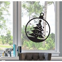 Fensterdecal Weihnachten | Einfach Aufzutragen Rentierwald Zauberhafte Sticker Aufkleber Weihnachtsaufkleber Fensterdekoration von OrcaDesignsStore