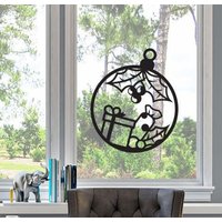 Fensterdecal Weihnachten | Einfach Aufzutragen Rentierwald Zauberhafte Sticker Aufkleber Weihnachtsaufkleber Fensterdekoration von OrcaDesignsStore
