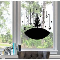 Fensterdecal Weihnachten | Einfach Aufzutragen Rentierwald Zauberhafte Sticker Aufkleber Weihnachtsaufkleber Fensterdekoration von OrcaDesignsStore