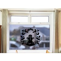 Fensterdecal Weihnachten | Einfach Aufzutragen Weihnachtlicher Fensterkranz Zauberhafte Sticker Aufkleber| Weihnachtsaufkleber Fensterdekoration von OrcaDesignsStore