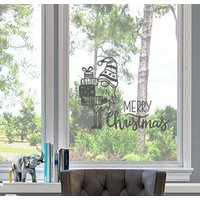 Fensterdecal Weihnachten | Einfach Aufzutragen Wichtel Zauberhafte Sticker Aufkleber Weihnachtsaufkleber Fensterdekoration von OrcaDesignsStore