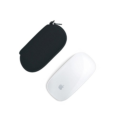Orchidtent Weiche Neopren-Schutzhülle für Apple Magic Mouse (I und II 2. Generation), Schwarz, 2 Stück von Orchidtent