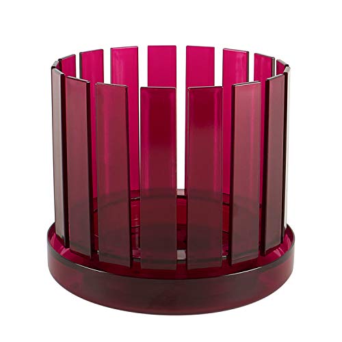 Orchitop Scoop M-Set - Design Orchideentopf inkl. Untersetzer für alle Orchideen, Farbe weinrot von Orchitop